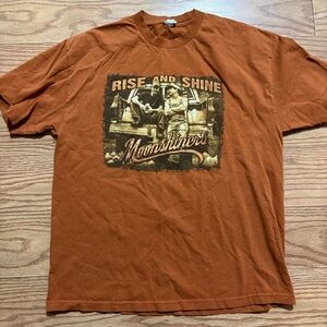 Vintage Rise and Shine Moonshiners Shirt Size XL